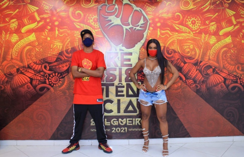 Rebecca e Lucas Penteado no&nbsp;Salgueiro