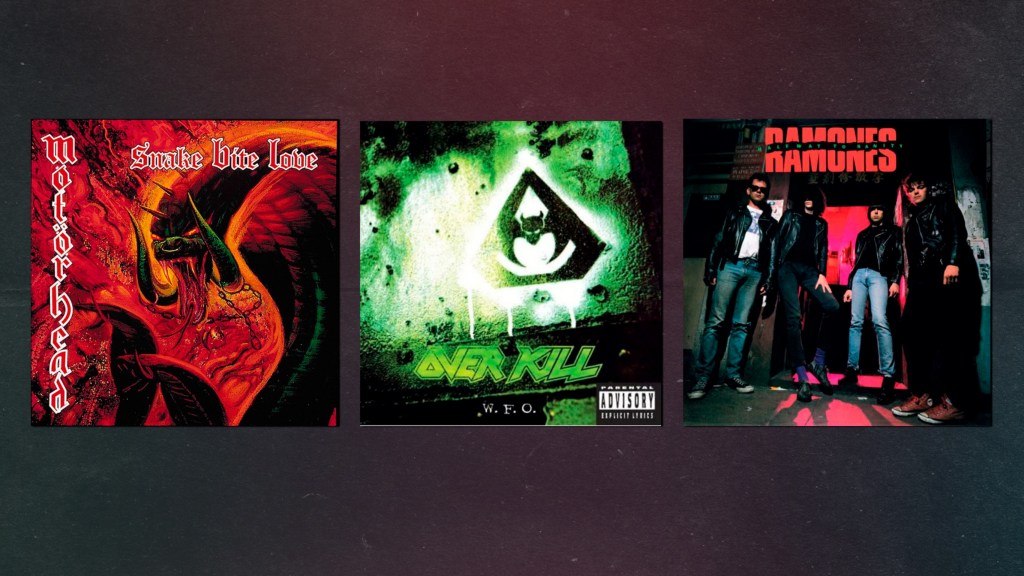CDs De Motörhead, Overkill e&nbsp;Ramones